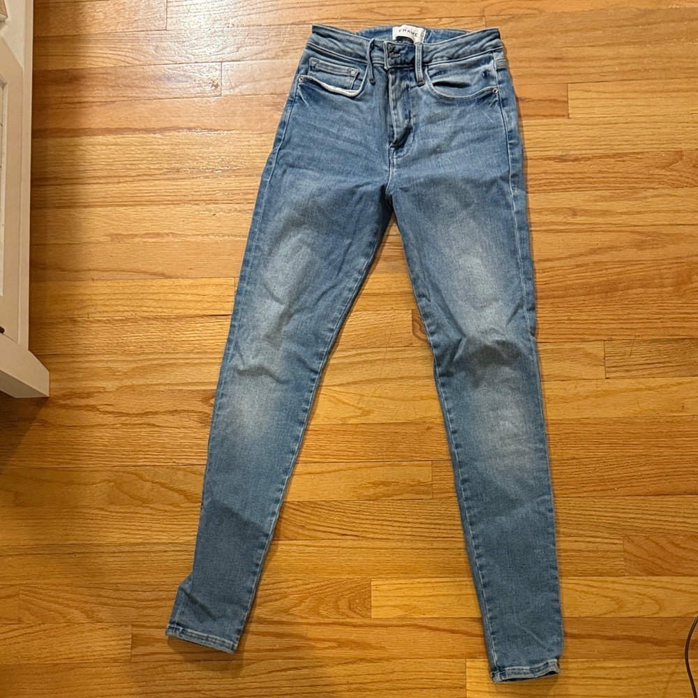 Frame Denim Light Blue Skinny Jeans